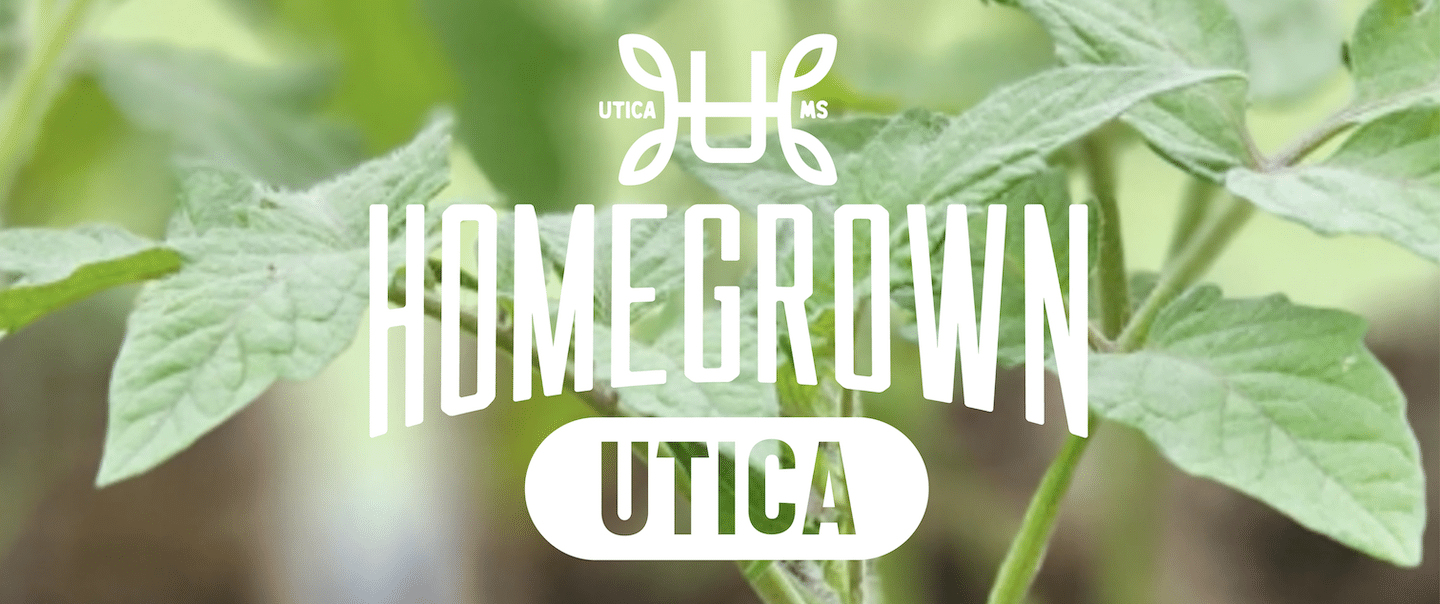 Homegrown Utica Logo & plant