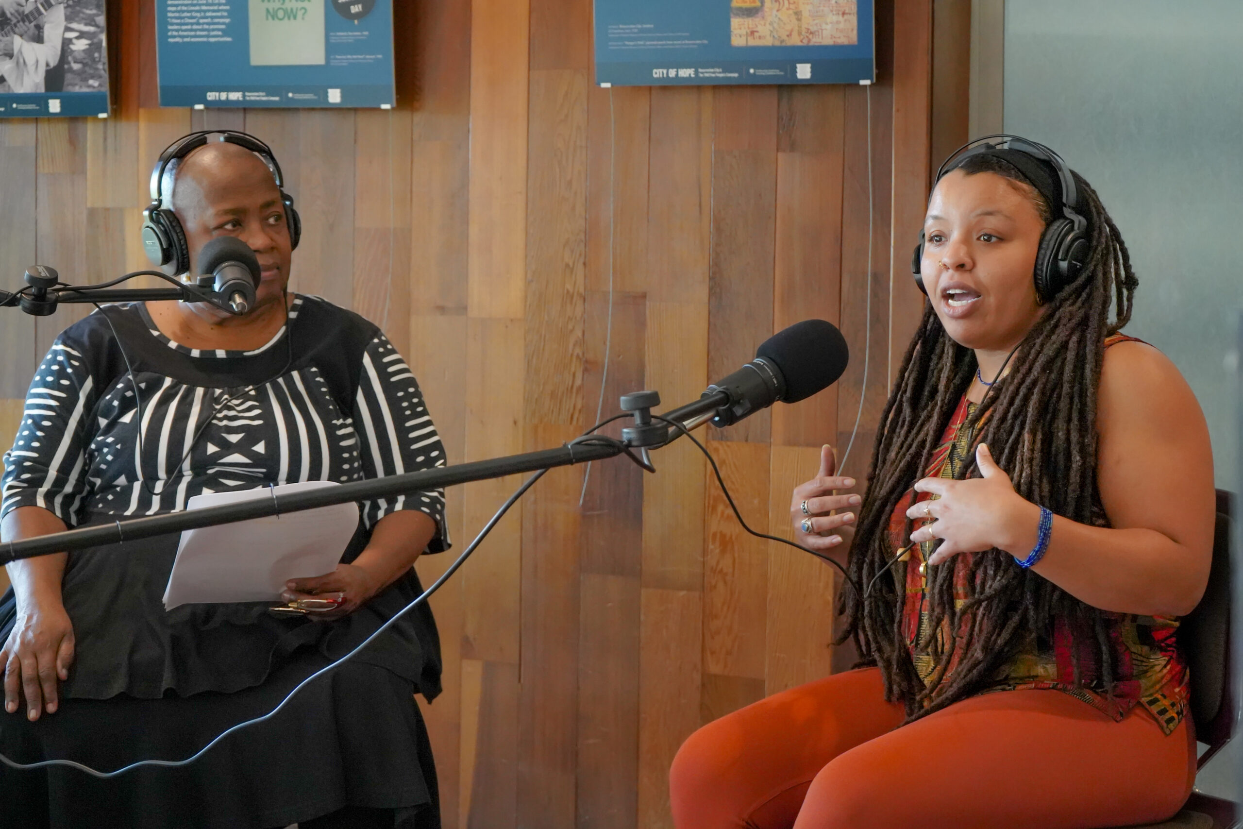 Utica Institute Museum Co-Director Jean Greene in conversation with RPPL Visting Artist Bailey Hutchinson, AKA Mecca X