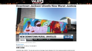 WLBT - Downtown Jackson Unveils New Mural: Justicia